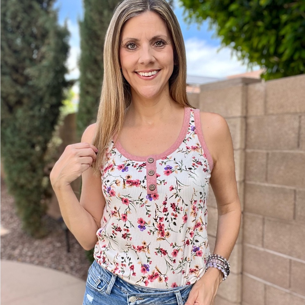 Floral tank top